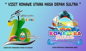 LOGO FESTIVAL KONASARA DAN HUT 16 TAHUN KONAWE UTARA