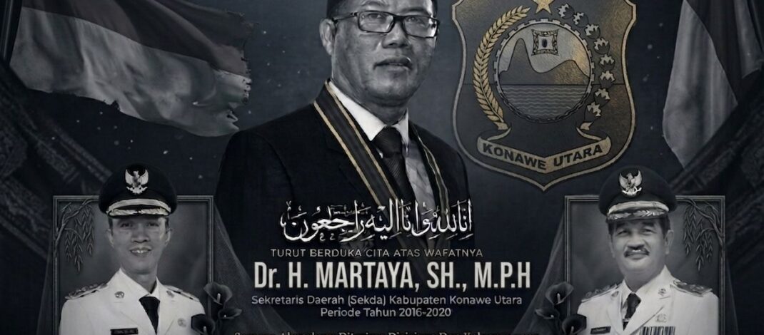 PEMDA KONAWE UTARA BERDUKA, WAKIL BUPATI ABUHAERA MELAYAT KE RUMAH DUKA MANTAN SEKDA DI UNAAHA