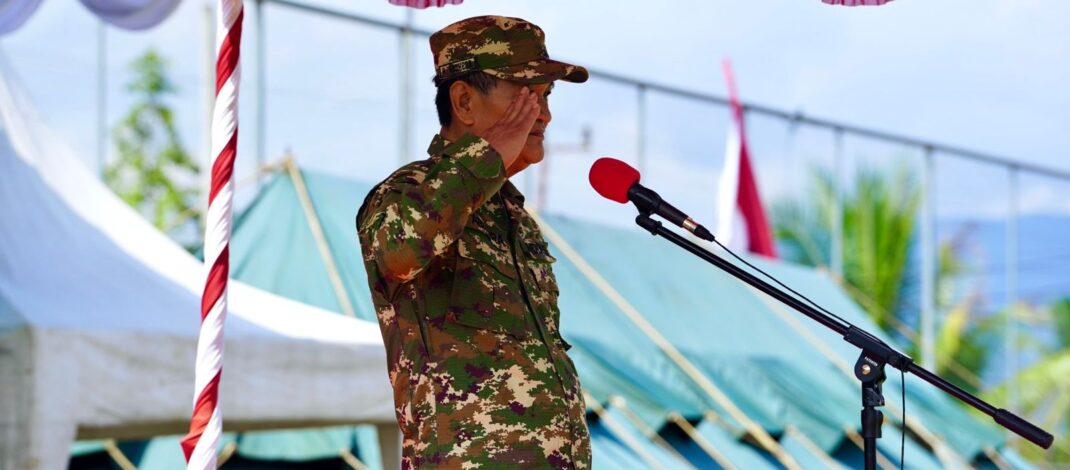 WUJUDKAN PEMERATAAN PEMBANGUNAN, WAKIL BUPATI KONAWE UTARA BUKA TMMD KE-128 DI ANDOWIA