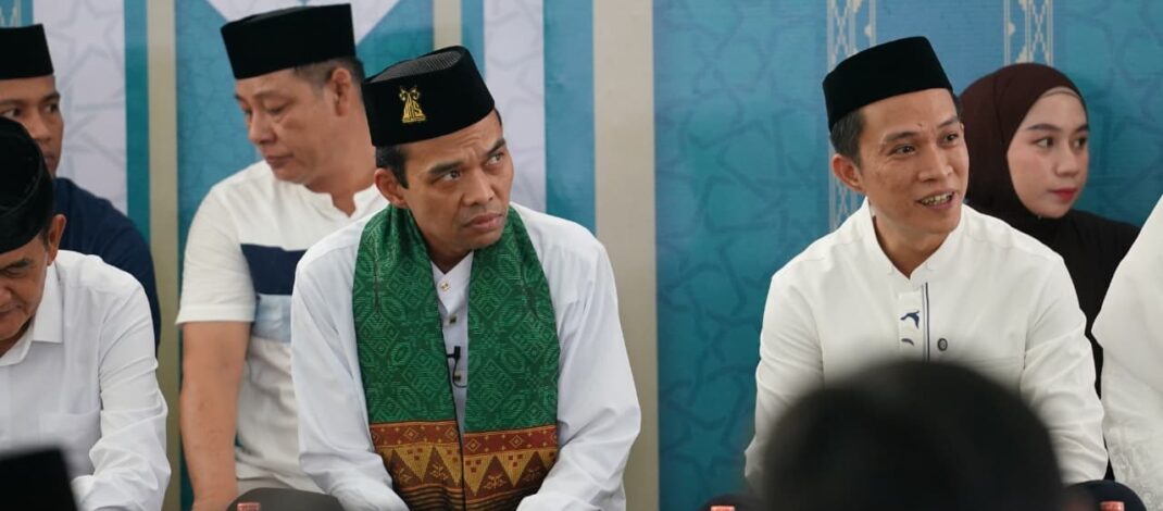 RIBUAN JAMAAH PADATI MESJID AS-SALAM DALAM KEGIATAN TABLIGH AKBAR YANG DI HADIRI USTAD ABDUL SOMAD