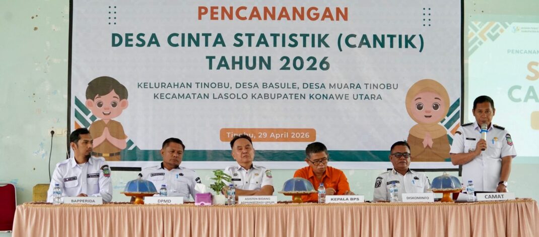 WUJUDKAN SATU DATA INDONESIA, PEMDA KONUT DAN BPS CANANGKAN DESA CANTIK DI KECAMATAN LASOLO