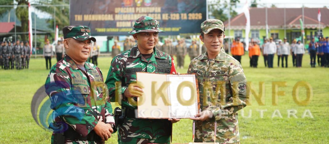 TMMD Ke-128 KODIM 1430/KONUT RESMI DITUTUP, PERKUAT SINERGI BANGUN DESA DI KONAWE UTARA