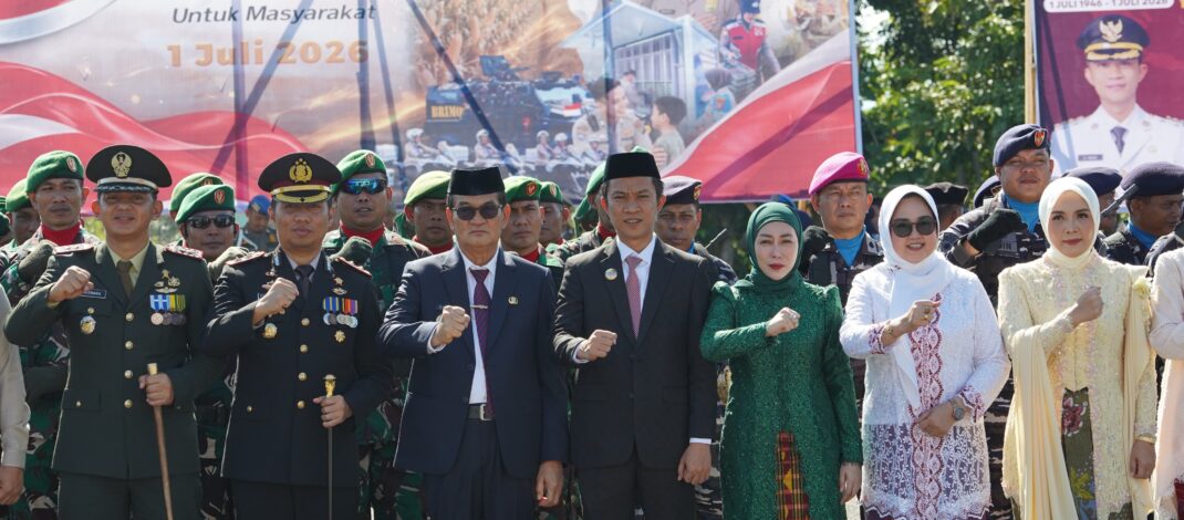 HADIRI UPACARA HUT KE 80 POLRI, BUPATI KONAWE UTARA PERKUAT SINERGI MEMBANGUN KONAWE UTARA
