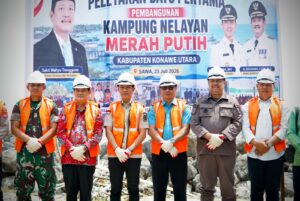Peletakan Batu Pertama Kampung Nelayan Merah Putih, Bupati Konawe Utara Tegaskan Komitmen Bangun Masa Depan Masyarakat Pesisir