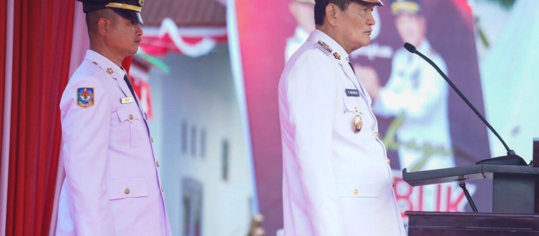 PEMDA KONAWE UTARA GELAR UPACARA PENURUNAN BENDERA HUT KE -81 KEMERDEKAAN RI